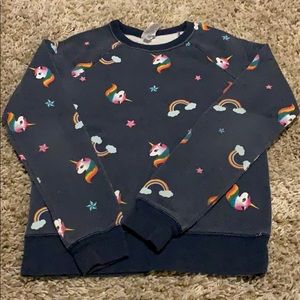 Rainbows and unicorns sweater (10-12)